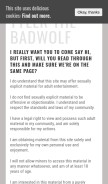 How tylerthebadwolf.com looks like on a mobile device such as an iPhone.