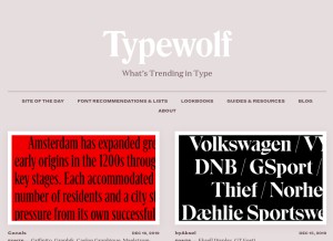 How typewolf.com looks like on a tablet such as an iPad.