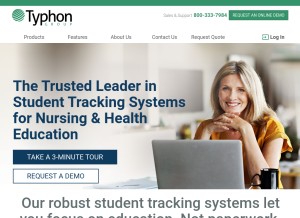 How typhongroup.com looks like on a tablet such as an iPad.