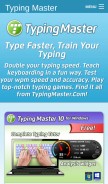 How typingmaster.com looks like on a mobile device such as an iPhone.
