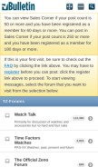 How tz-uk.com looks like on a mobile device such as an iPhone.