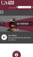 How ualr.edu looks like on a mobile device such as an iPhone.