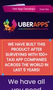 How uberapps.tech looks like on a mobile device such as an iPhone.