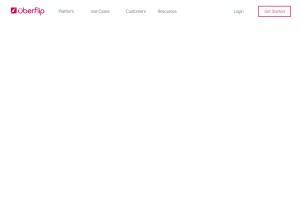 How uberflip.com looks like on a tablet such as an iPad.