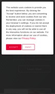 How ucarb.com looks like on a mobile device such as an iPhone.