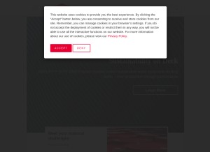 How ucarb.com looks like on a tablet such as an iPad.