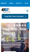 How ugi.com looks like on a mobile device such as an iPhone.