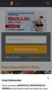How ugotuj.to looks like on a mobile device such as an iPhone.