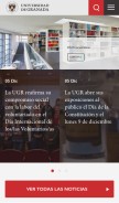 How ugr.es looks like on a mobile device such as an iPhone.