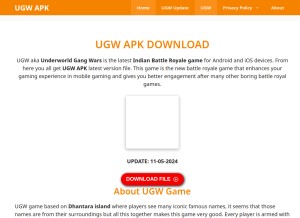 How ugwapk.net looks like on a tablet such as an iPad.