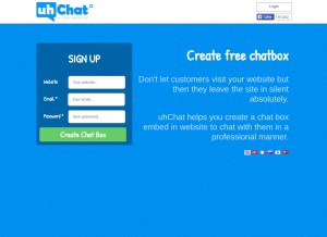 How uhchat.net looks like on a tablet such as an iPad.