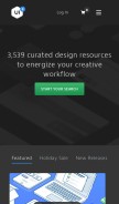 How ui8.net looks like on a mobile device such as an iPhone.