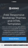 How uicookies.com looks like on a mobile device such as an iPhone.