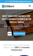 How uisort.com looks like on a mobile device such as an iPhone.