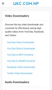 How ukc.com.np looks like on a mobile device such as an iPhone.
