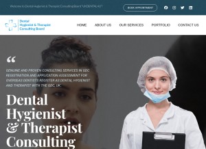 How ukdental4u.co.uk looks like on a tablet such as an iPad.