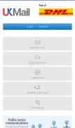 How ukmail.com looks like on a mobile device such as an iPhone.