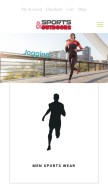 How uksportsoutdoors.com looks like on a mobile device such as an iPhone.