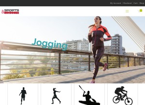 How uksportsoutdoors.com looks like on a tablet such as an iPad.