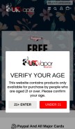 How ukvaporwaves.com looks like on a mobile device such as an iPhone.