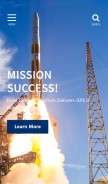 How ulalaunch.com looks like on a mobile device such as an iPhone.