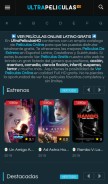 How ultrapeliculashd.com looks like on a mobile device such as an iPhone.