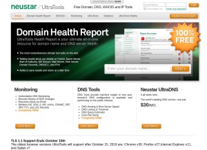 How ultratools.com looks like on a tablet such as an iPad.