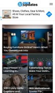 How ultraupdates.com looks like on a mobile device such as an iPhone.