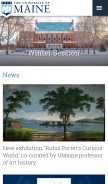 How umaine.edu looks like on a mobile device such as an iPhone.