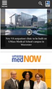 How umassmed.edu looks like on a mobile device such as an iPhone.