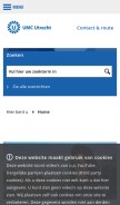 How umcutrecht.nl looks like on a mobile device such as an iPhone.