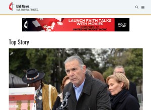How umnews.org looks like on a tablet such as an iPad.
