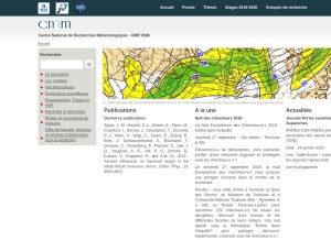 How umr-cnrm.fr looks like on a tablet such as an iPad.
