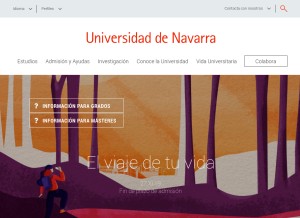 How unav.es looks like on a tablet such as an iPad.