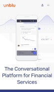 How unblu.com looks like on a mobile device such as an iPhone.