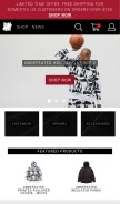 How undefeated.com looks like on a mobile device such as an iPhone.