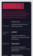 How underconsideration.com looks like on a mobile device such as an iPhone.
