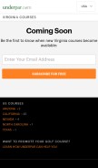 How underpar.com looks like on a mobile device such as an iPhone.