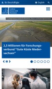 How uni-hannover.de looks like on a mobile device such as an iPhone.