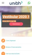 How unibh.br looks like on a mobile device such as an iPhone.
