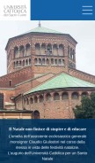 How unicatt.it looks like on a mobile device such as an iPhone.