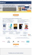 How uniflip.com looks like on a mobile device such as an iPhone.