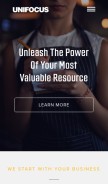 How unifocus.com looks like on a mobile device such as an iPhone.