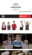 How uniformando.com looks like on a mobile device such as an iPhone.