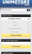 How unimotors.ro looks like on a mobile device such as an iPhone.