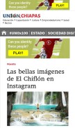 How unionchiapas.mx looks like on a mobile device such as an iPhone.