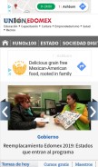 How unionedomex.mx looks like on a mobile device such as an iPhone.