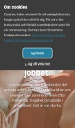 How unionen.se looks like on a mobile device such as an iPhone.