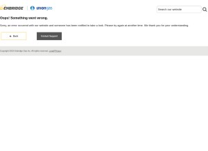 How uniongas.com looks like on a tablet such as an iPad.