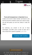 How unionjournalism.com looks like on a mobile device such as an iPhone.